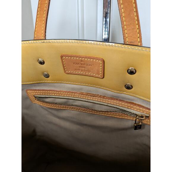 Louis Vuitton Tall Rectangular Black Patent Leather Bag with Leather Straps - Picture 7 of 14